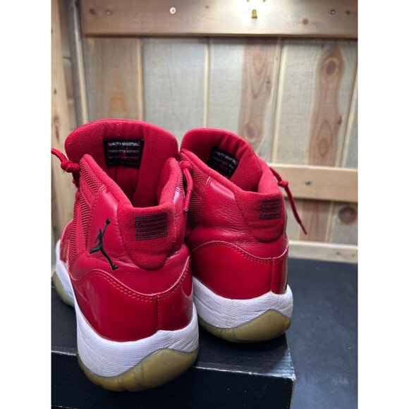 Nike Air Jordan 11 Retro "Win Like 96" Gym Red Sneakers Size 7Y / 8.5 Womens - Picture 7 of 12